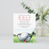 Golf Toernooi jaarlijkse uitnodiging (Staand voorkant)