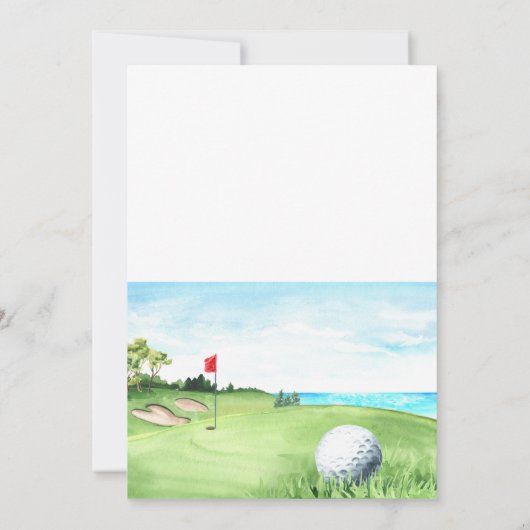 Golf Toernooi jaarlijkse uitnodiging (Achterkant)