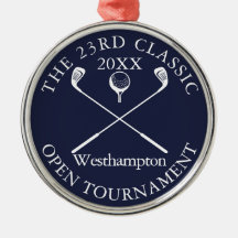 Golf Toernooi Klassiek Evenement Navy Blauwe Prijs