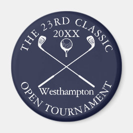 Golf Toernooi Klassieke Evenement Navy Blue Magneet