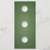 Golf Toernooi Receptie ⛳ Diner Menu (Achterkant)