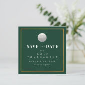 Golf Toernooi Save the Date Kaart (Staand voorkant)