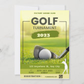 Golf Toernooi Uitnodiging personaliseren (Voorkant)