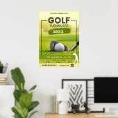 Golf Toernooi Uitnodiging personaliseren Poster (Thuiskantoor)