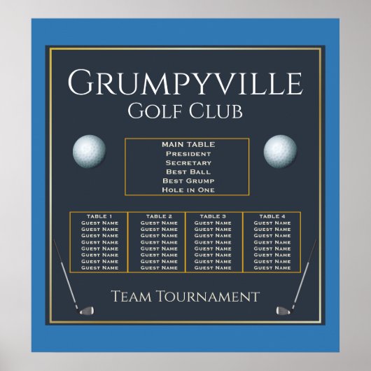 Golf Toernooi 🏌 Zittabel Poster (Voorkant)