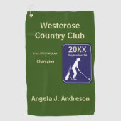 Golf 🏌 Toernooiprijs Golfhanddoek (Voorkant)