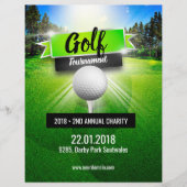 Golf Tournament Charity Flyer-Poster Flyer (Voorkant)