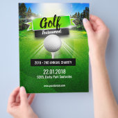 Golf Tournament Charity Flyer-Poster Flyer (Hand)