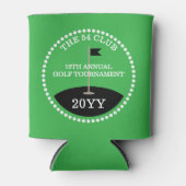 Golf Tournament Club Naam Jaar Groen Blikjeskoeler (Voorkant)