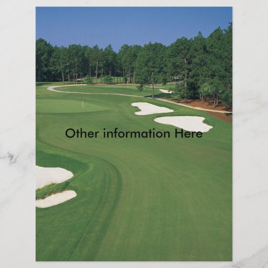 Golf Tournament Flyer (Achterkant)