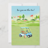 Golf Tournament Invitation Kaart (Achterkant)