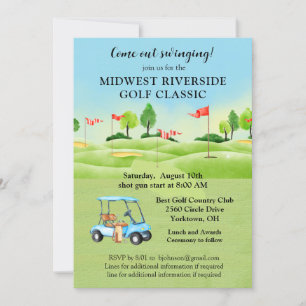 Golf Tournament Invitation Kaart