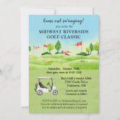 Golf Tournament Invitation Kaart (Voorkant)