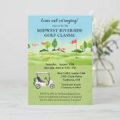 Golf Tournament Invitation Kaart (Staand voorkant)