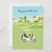 Golf Tournament Invitation Kaart (Achterkant)