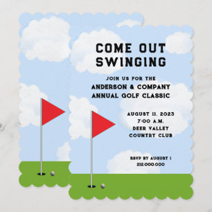Golf Tournament Invitation Kaart