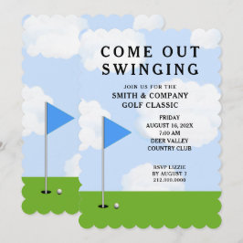 Golf Tournament Invitation Kaart