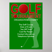 Golf Tournament Poster 3 (u kunt aanpassen) (Voorkant)