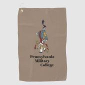 * GOLF TOWEL (bruin) met PMC Proud Cadet logo Golfhanddoek (Voorkant)