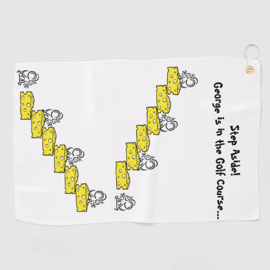 Golf Towel Cheese Mouse  Golfhanddoek (Horizontaal)