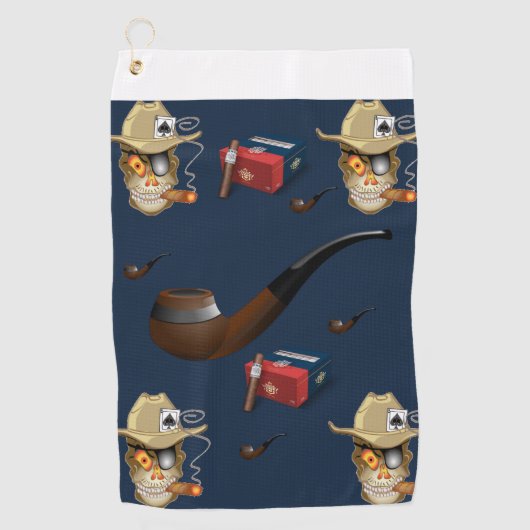 Golf Towel Cigar Golfhanddoek (Voorkant)