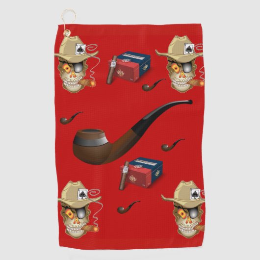 Golf Towel Cigar Golfhanddoek (Voorkant)