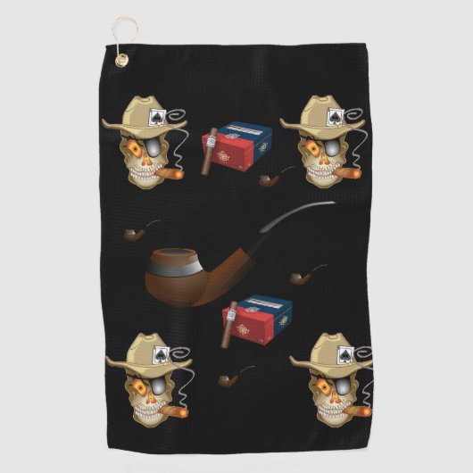 Golf Towel Cigar Golfhanddoek (Voorkant)