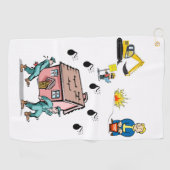Golf Towel Construction Golfhanddoek (Horizontaal)