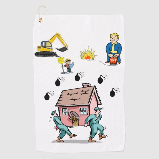 Golf Towel Construction Golfhanddoek (Voorkant)