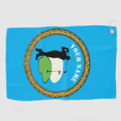 Golf Towel Custom Golf - Naam toevoegen Golfhanddoek (Horizontaal)