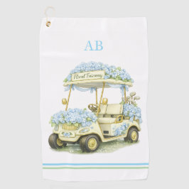 Golf Towel | Floral Fairway Monogram Golfhanddoek