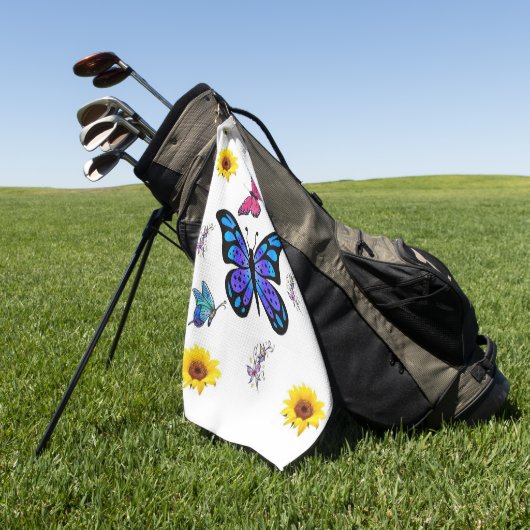 Golf Towel Floral Golfhanddoek (Groen)