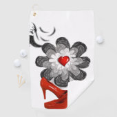 Golf Towel Floral Golfhanddoek (Insitu)