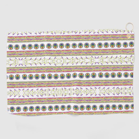 Golf Towel Floral Golfhanddoek (Horizontaal)