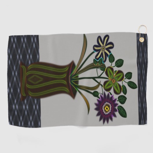 Golf Towel Floral Golfhanddoek (Horizontaal)