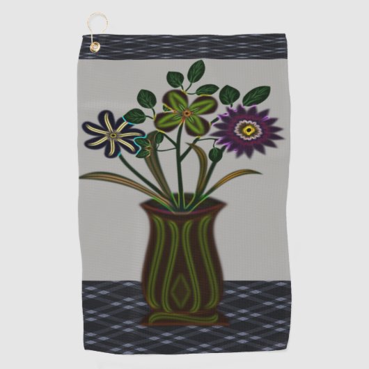 Golf Towel Floral Golfhanddoek (Voorkant)