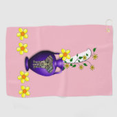 Golf Towel Floral Golfhanddoek (Horizontaal)