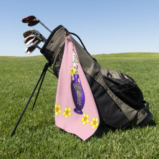 Golf Towel Floral Golfhanddoek (Groen)