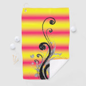 Golf Towel Floral Golfhanddoek (Insitu)