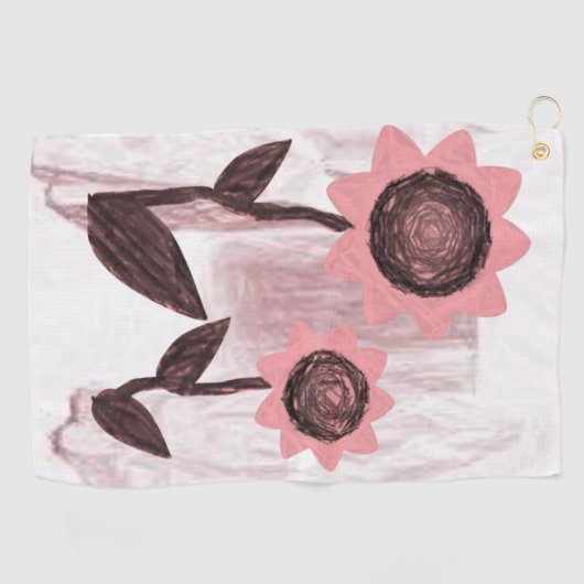 Golf Towel Floral Golfhanddoek (Horizontaal)