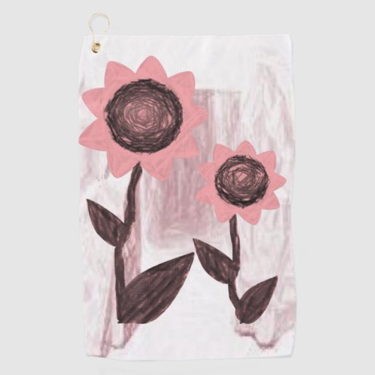 Golf Towel Floral Golfhanddoek (Voorkant)