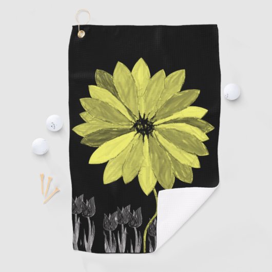 Golf Towel Floral Golfhanddoek (Insitu)