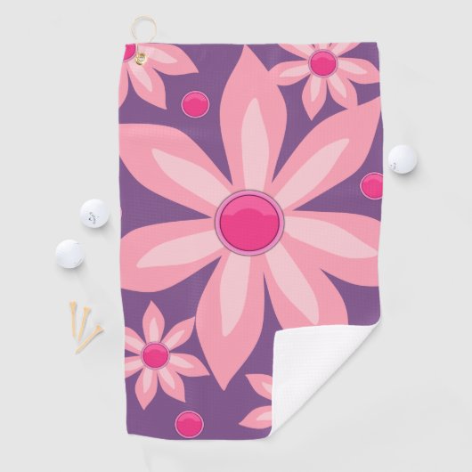 Golf Towel Floral Golfhanddoek (Insitu)