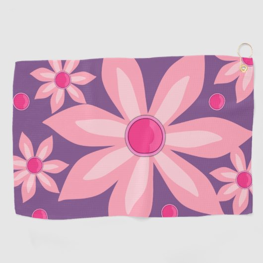 Golf Towel Floral Golfhanddoek (Horizontaal)