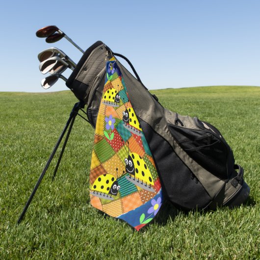 Golf Towel Floral Golfhanddoek (Groen)