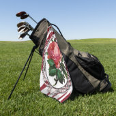 Golf Towel Floral Golfhanddoek (Groen)