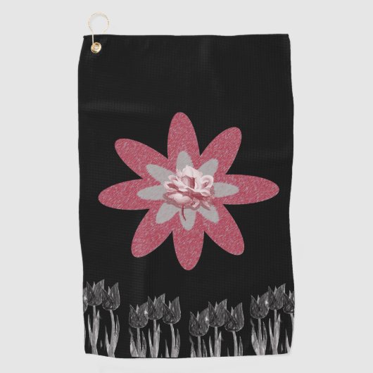 Golf Towel Floral Golfhanddoek (Voorkant)