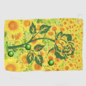 Golf Towel Floral Golfhanddoek (Horizontaal)