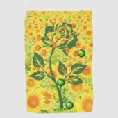 Golf Towel Floral Golfhanddoek (Voorkant)
