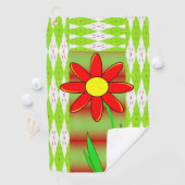 Golf Towel Floral Golfhanddoek (Insitu)